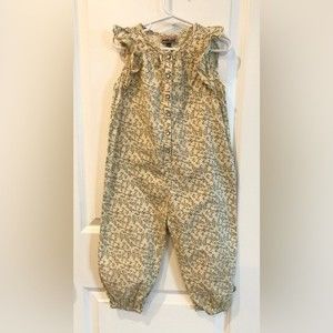 Pomp De Lux 3T Girls Romper Yellow 3/4 Length Sz EU 98 Cm (about 3 Years)